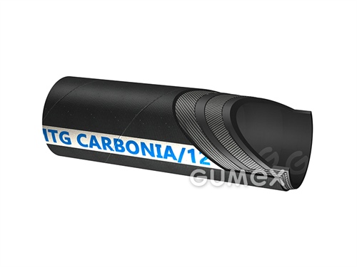 Tlaková hadica na vodu a vzduch CARBONIA, 115/128mm, 12bar, SBR/NBR, -30°C/+85°C, čierna